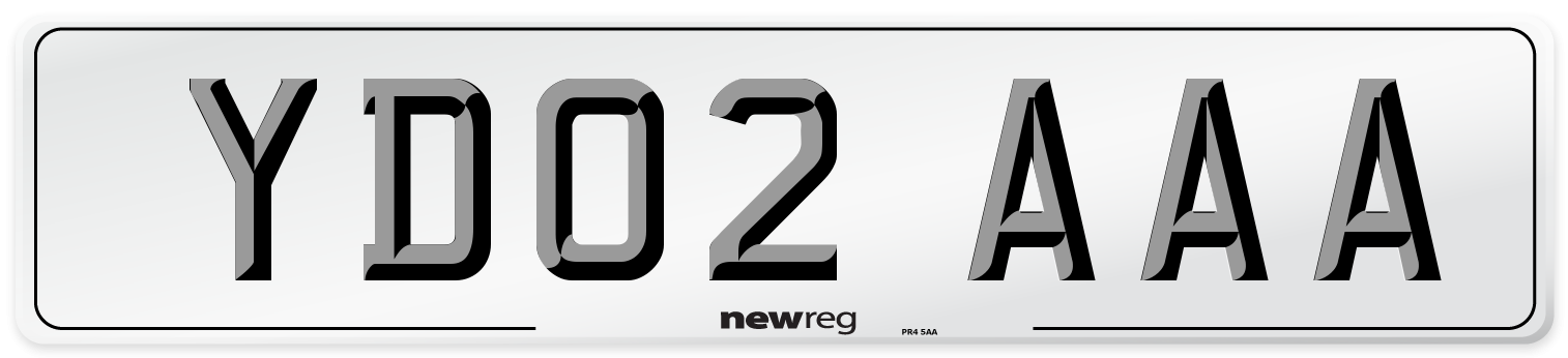 YD02 AAA Number Plate from New Reg